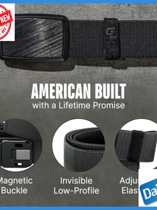 Adjustable Elastic Belt with Magnetic Clasp, Unisex Fit for Golf & Everyday Wear